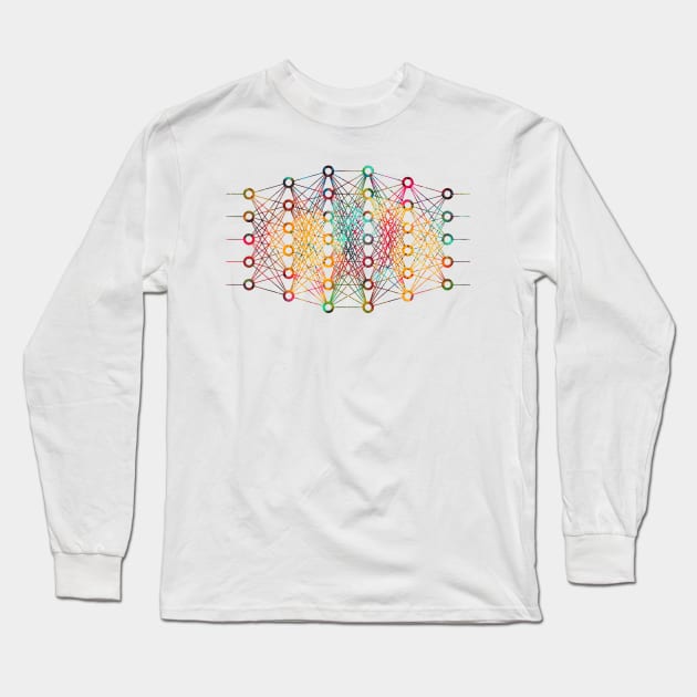 Neural Network Long Sleeve T-Shirt by erzebeth